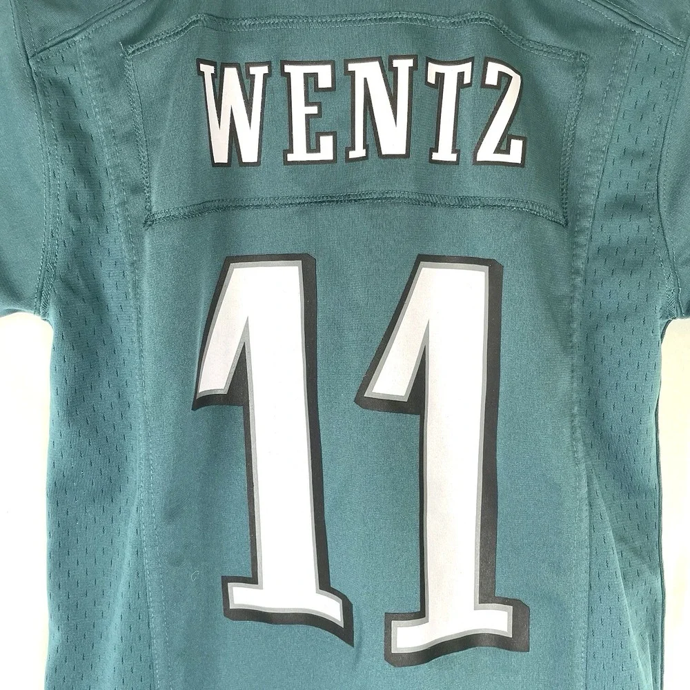 Philadelphia Eagles Nike on Field Jersey Carson‎ Wentz #11 Youth Small (8) Green